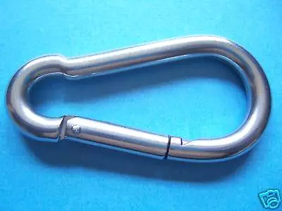 $14.25 • Buy Stainless Steel  Spring Hooks, Snap Hooks, Carabiners , Size 3/16  (Qty 5)