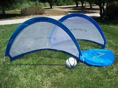 PASS 5 Footer Portable Blue Soccer Goal SET With Carry Case EZ FOLD/QUICK SETUP • $34.95