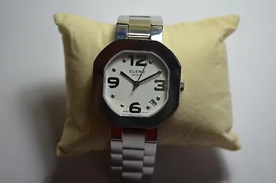 $349 • Buy CLERC Wrist Watch Octogonal Swiss Quartz Movement 35MM Runs Beautifully