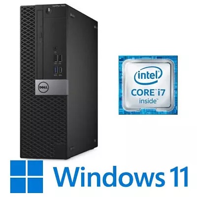 Dell Optiplex 7050 SFF PC Intel Core I7 7700 16G 512G SSD HDMI Win 10 • $349