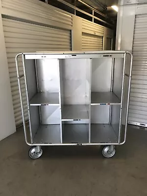 $2975 • Buy VTG Commercial Boeing PAN AM 747 Aircraft Airline Blanket Cart Armoire Dolley 
