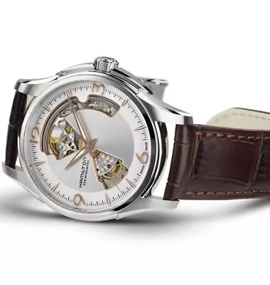 Hamilton Jazzmaster Open Heart Automatic Watch - 40mm - H32565555 - RRP £910 • £460