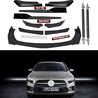 Coupe Sedan Car Front Bumper Lip Spoiler Splitter Body Kit Blk For HONDA ACCORD • $38.39