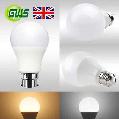 ES E27/BC B22 LED Globe Bulb 9W/15W/18W GLS Golf Ball Lamp Energy Saving • £4.80