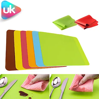 £2.99 • Buy Non-slip Silicon Kitchen Table Mat Washable Insulation Dining Placemat Heat Pad
