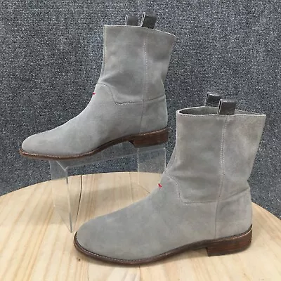 Ellen Degeneres Boots Womens 8 M Love Western Ankle Booties Grey Leather Pull On • $25.79