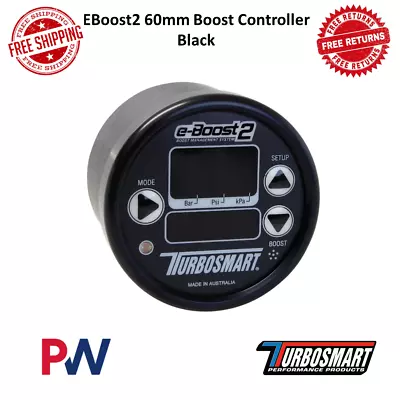 $629.95 • Buy Turbosmart EBoost2 60mm Compact Boost Controller Black 0-60 Psi #TS-0301-1003