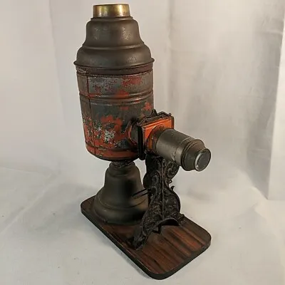 Antique German Magic Lantern Slide Projector 1890s 1880s 19th Century Oil Lamp • $195.52