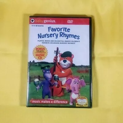 DVD - Baby Genius  Favorite Nursery Rhymes  - Includes Bonus Music CD • $5