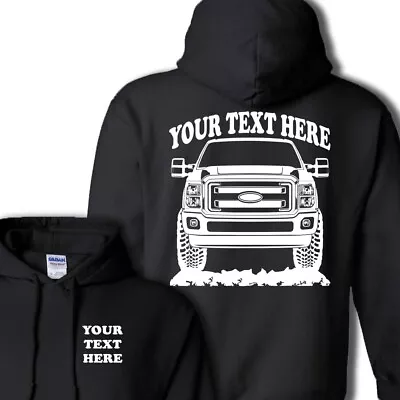 FORD SUPER-DUTY F350 2011-2016 4x4 OFFROAD PERSONALIZED PULLOVER HOODIE- #HOR080 • $34