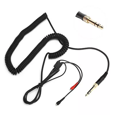 Headphone Coiled Cable With Adapter For HD25/HD560/HD540 UK MPF • £15.49