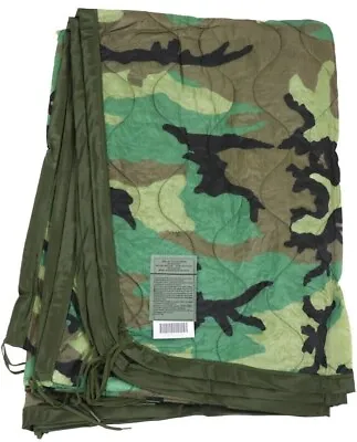 Authentic NEW US Army Poncho Liner/Woobie Woodland M81 Camo Military Issue • $42.65