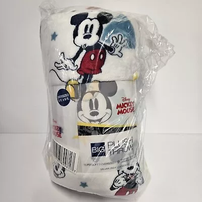 The Big One Oversized Plush Throw Blanket Disney Mickey Mouse Shapes 5'x 6' • $27