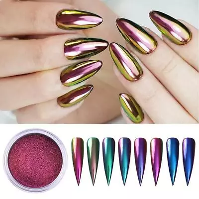 AURORA CHROME EFFECT PIGMENT 100% Mirror Powder Chameleon Unicorn Extra Thin New • $5.60