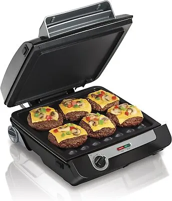 4-in-1 Grill Electric Griddle Combo With Bacon Cooker Removable Nonstick Plates • $104.99