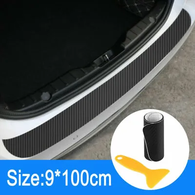 $6.58 • Buy Carbon Fiber Car Auto Rear Bumper Protector Corner Trims Sticker Accessories PVC