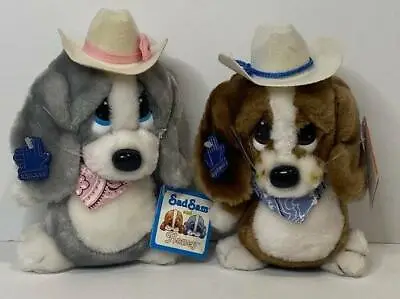 £23.75 • Buy Applause Small Plush Bassett Dog Sad Sam & Honey Western Cowboy Hat NWT