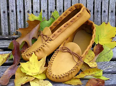 C4604-02 Leather Moccasin Kit Size 6/7 Gold • $30.73