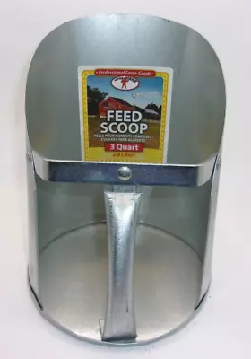 Little Giant 9203 Steel Feed Scoop 3 Quart 2.8 Liters 1915a • $24.95