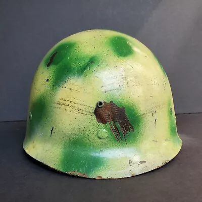 WWII US Army M1 Helmet Liner Painted Unknown Manufacturer • $74.98