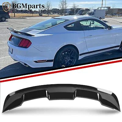 Rear Trunk Spoiler Wing Glossy Black For 2015-2024 2016 Ford Mustang GT350 GT500 • $63.99