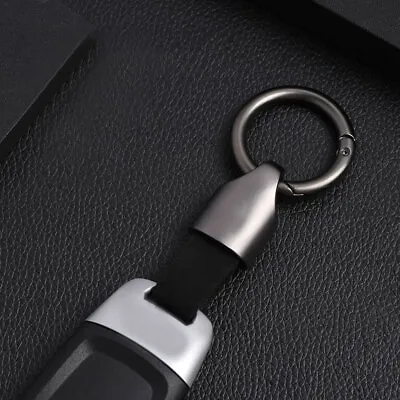 1Pc Black Metal Key Holder Buckle Car Keychain Key Ring Keyring Pendant Gift • $8.56