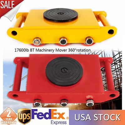 8 T Machinery Mover Heavy Machine 360°Rotation Dolly Moving Equipment 17600LBS • $62.70