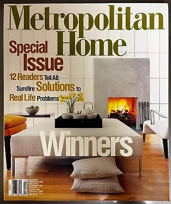 METROPOLITAN HOME Magazine ~ January/February  2000 • $16.98