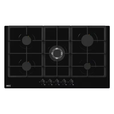 Mec 90cm Glass 5 Cooking Burner Cooktop/Benchtop/Stovetop W/ Built-In Gas Hobs • $509