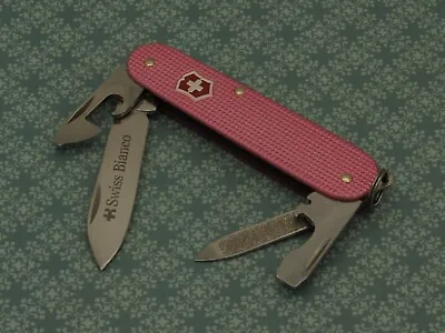 Swiss Bianco Exclusive Victorinox Cadet Rose Pink Alox Swiss Army Knife • $250.54