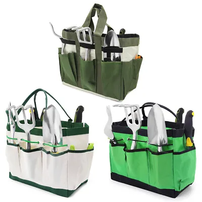 Garden Tool Bag 8 Pockets Tool Storage Organiser Tote DIY Kit Gardener's Choice • £9.99