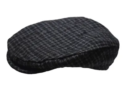 Mens Vintage 80s Checked Flat Cap Hat Retro Indie Small • £8.95