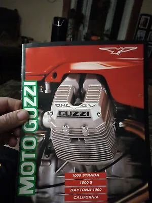 Moto Guzzi VINTAGE NOS DAYTONA STRADA CALIFORNIA 1000 Brochure Excellent! RED • $9.95
