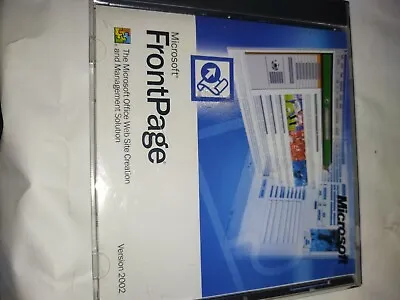Microsoft FrontPage Version 2002 CD With Product Key • $19.99