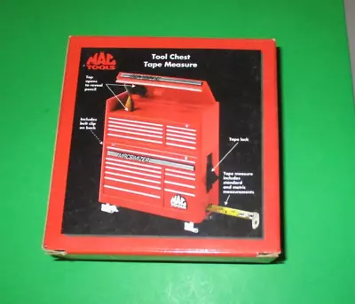 Mac Tool Chest Novelty Tape Measure With Pencil Mint In Box Vintage Macsimizer • $29.99