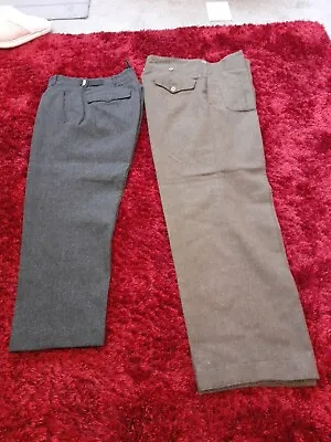 Two Pairs Of Military Battle Dress Trousers • £19.99