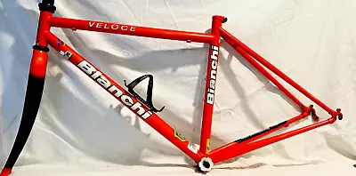 Bianchi Veloce 631 Steel Road Bike Frame / Carbon Fork Small Womens Vintage 44cm • $243.50