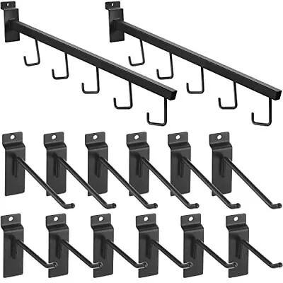 $32.56 • Buy 14 Pcs Metal Slatwall Hook Variety Pack Including 2 Waterfall Rectan...
