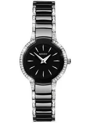£74.99 • Buy Seksy Black Entice Fashion Watch 2380 Brand New Designer Elegant Ladies Present
