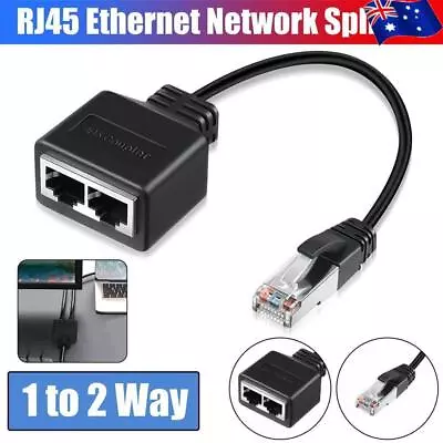 Gigabit Ethernet Splitter RJ45 LAN Ethernet Cable Splitter Cable Ethernet Socket • $12.50