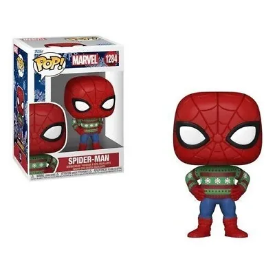 Marvel Holiday Christmas Jumper Spider-man 3.75  Pop Vinyl Figure 1284 Funko • £16.95