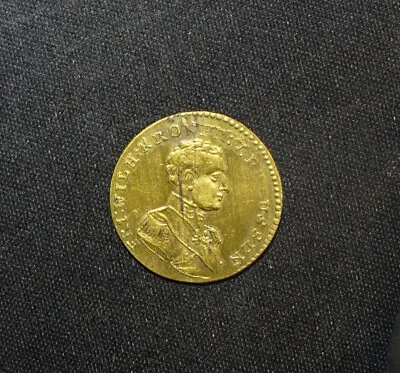 Germany 1840's Medallic Wilhelm IV Of Prussia By Lauer Brass Token • $15