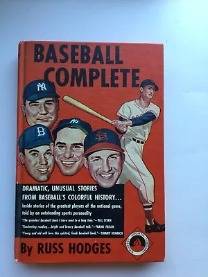 1952 Baseball Complete By Russ Hodges Hard Cover Book Vintage • $8