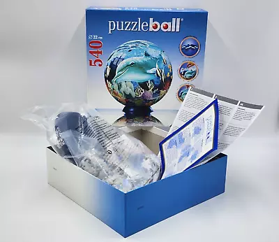 $27.99 • Buy Ravensburger Puzzle Ball Underwater World 3D 540 Pieces Dolphin Open Box New