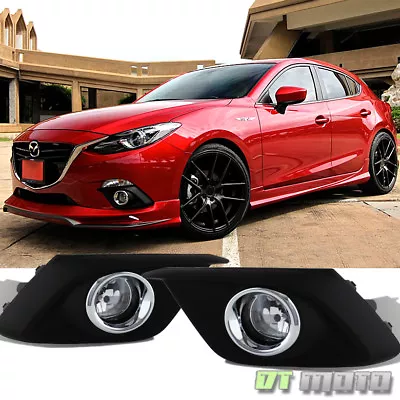 2014-2016 Mazda 3 [Glass Lens] Bumper Fog Lights Driving Lamps W /Switch Mazda3 • $50.99