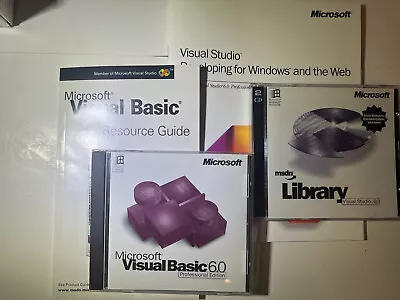 Microsoft Visual Basic 6.0 Professional PRO + MSDN Library • $115