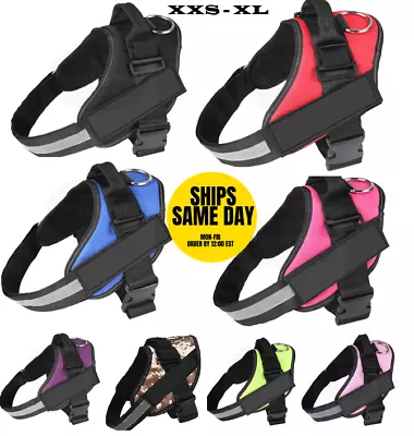 No Pull Dog Pet Harness Adjustable Control Vest Dogs Reflective XS S M Large XXL • $15.99