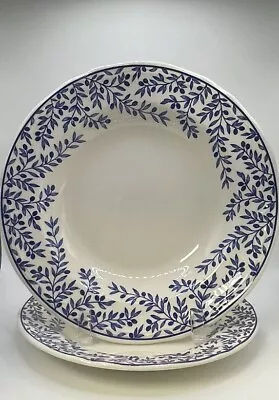 Ceramica Quadrifoglio 8” Italy Blue White Floral Salad Dessert Plate & Bowl • $24.99