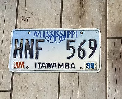 Vintage Itawamba Mississippi License Plate  • $15