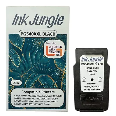 PG540XXL Black High Capacity 25ml Ink Cartridge For Canon PIXMA MG4150 Printer • £19.95